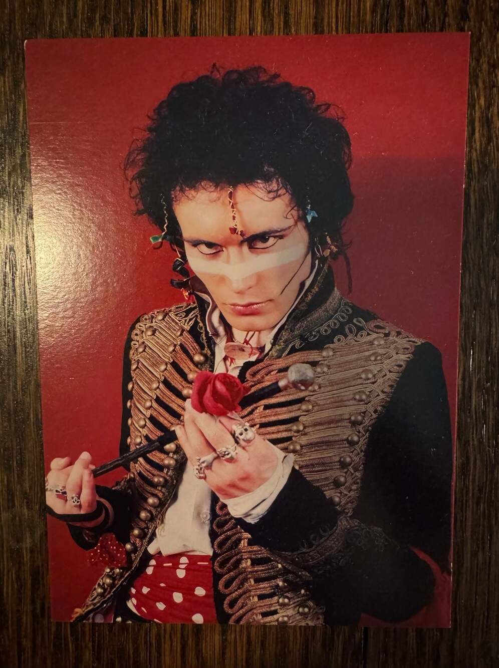 POSTCARD ‘10s 4.25x6 1980 1981 Adam Ant Prince Charming Robert Matheu RARE OOP